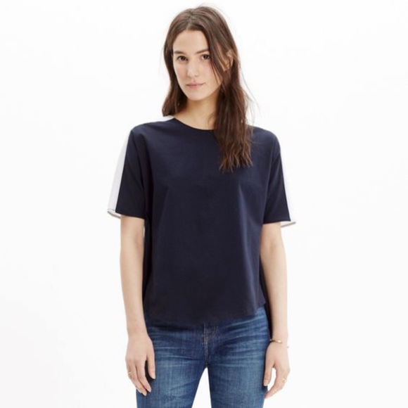 Madewell // Oxford Panel Tee - Picture 5 of 5